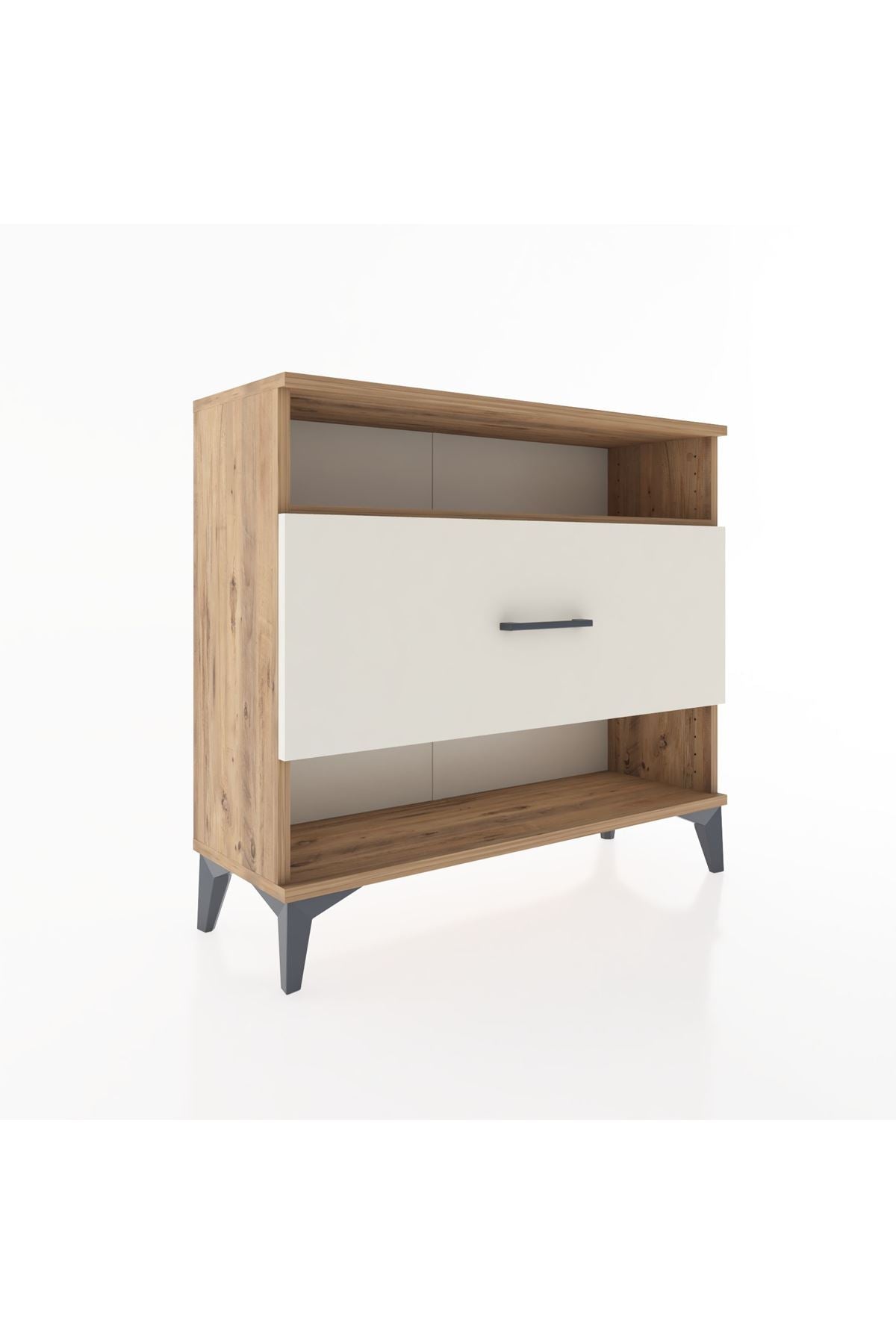 Arges Şifonyer Tek Raflı Tek Çekmeceli 88x30x80 Çam-Aytaşı