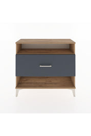 Arges Şifonyer Tek Raflı Tek Çekmeceli 88x30x80 Çam-Antrasit