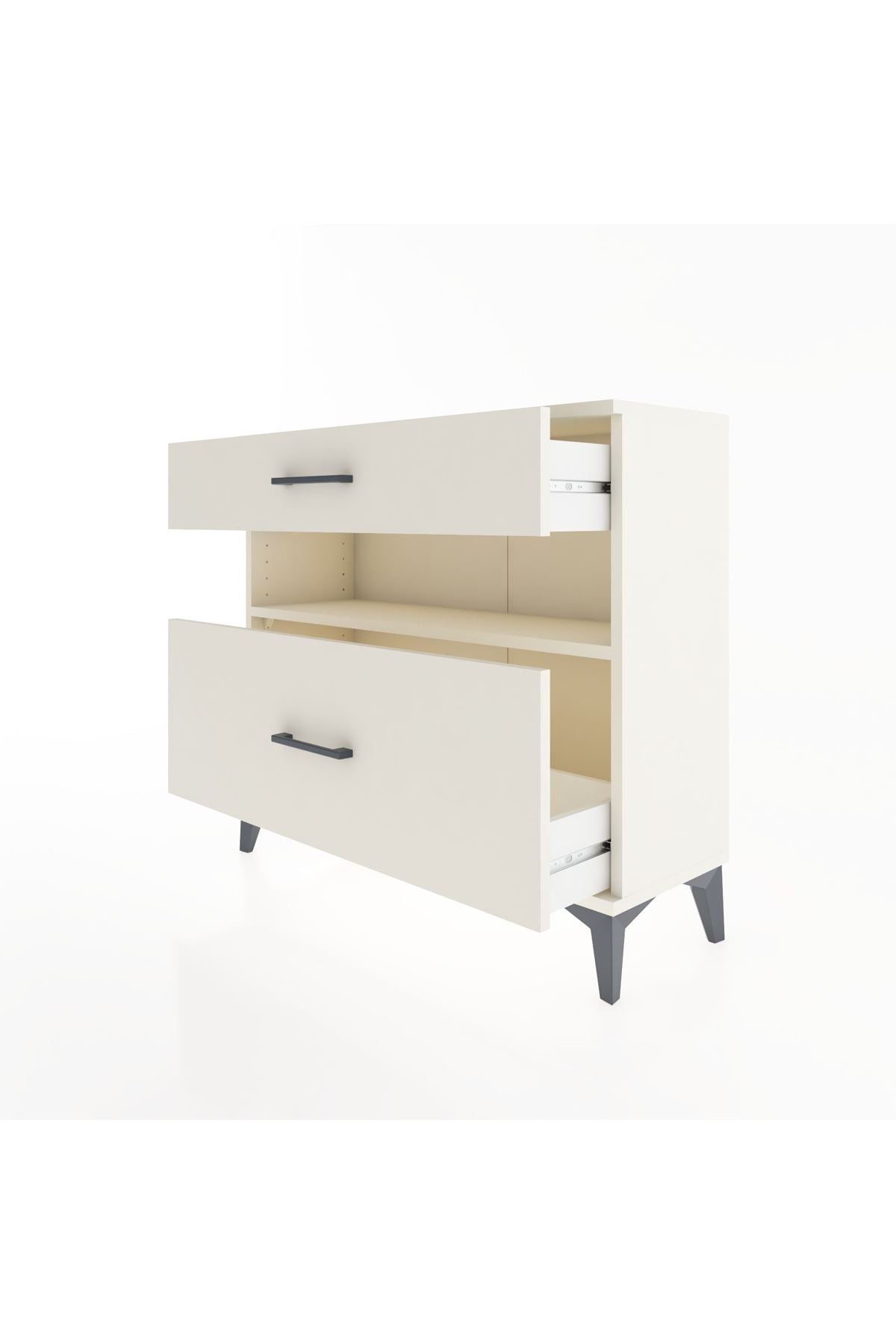 Arges Şifonyer Tek Raflı 2 Çekmeceli 88x30x80 Aytaşı-Aytaşı