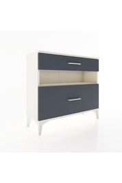 Arges Şifonyer Tek Raflı 2 Çekmeceli 88x30x80 Aytaşı-Antrasit