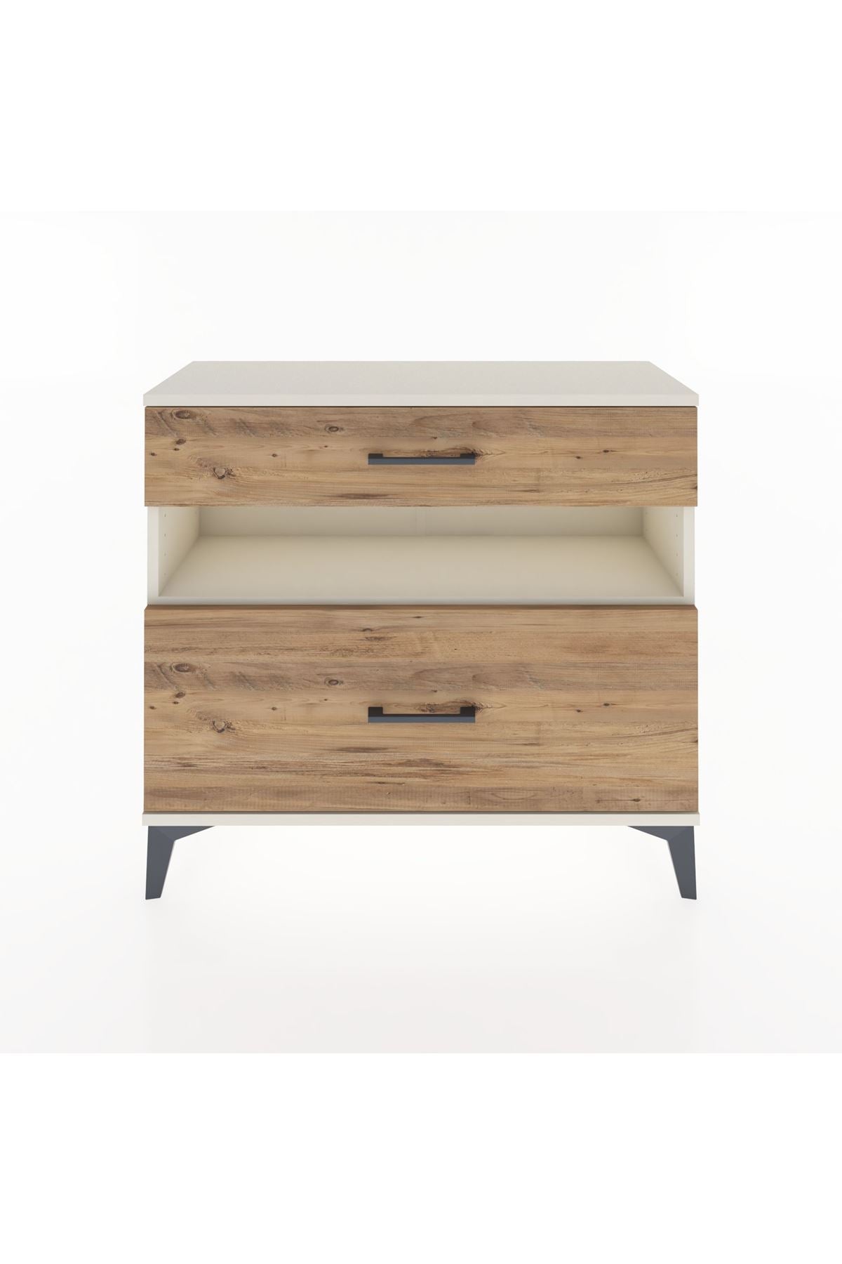 Arges Şifonyer Tek Raflı 2 Çekmeceli 88x30x80 Aytaşı-Çam