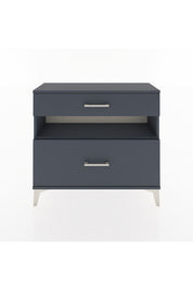 Arges Şifonyer Tek Raflı 2 Çekmeceli 88x30x80 Antrasit-Antrasit