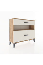 Arges Şifonyer Tek Raflı 2 Çekmeceli 88x30x80 Çam-Aytaşı