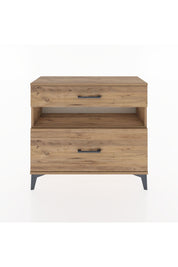 Arges Şifonyer Tek Raflı 2 Çekmeceli 88x30x80 Çam-Çam