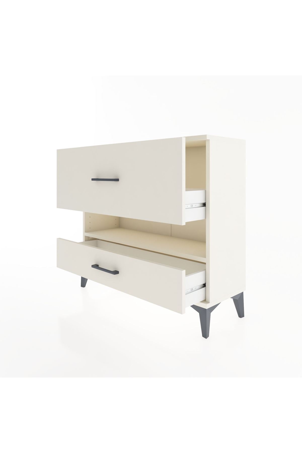 Arges Şifonyer Tek Raflı 2 Çekmeceli 88x30x80 Aytaşı-Aytaşı