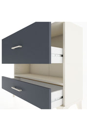 Arges Şifonyer Tek Raflı 2 Çekmeceli 88x30x80 Aytaşı-Antrasit