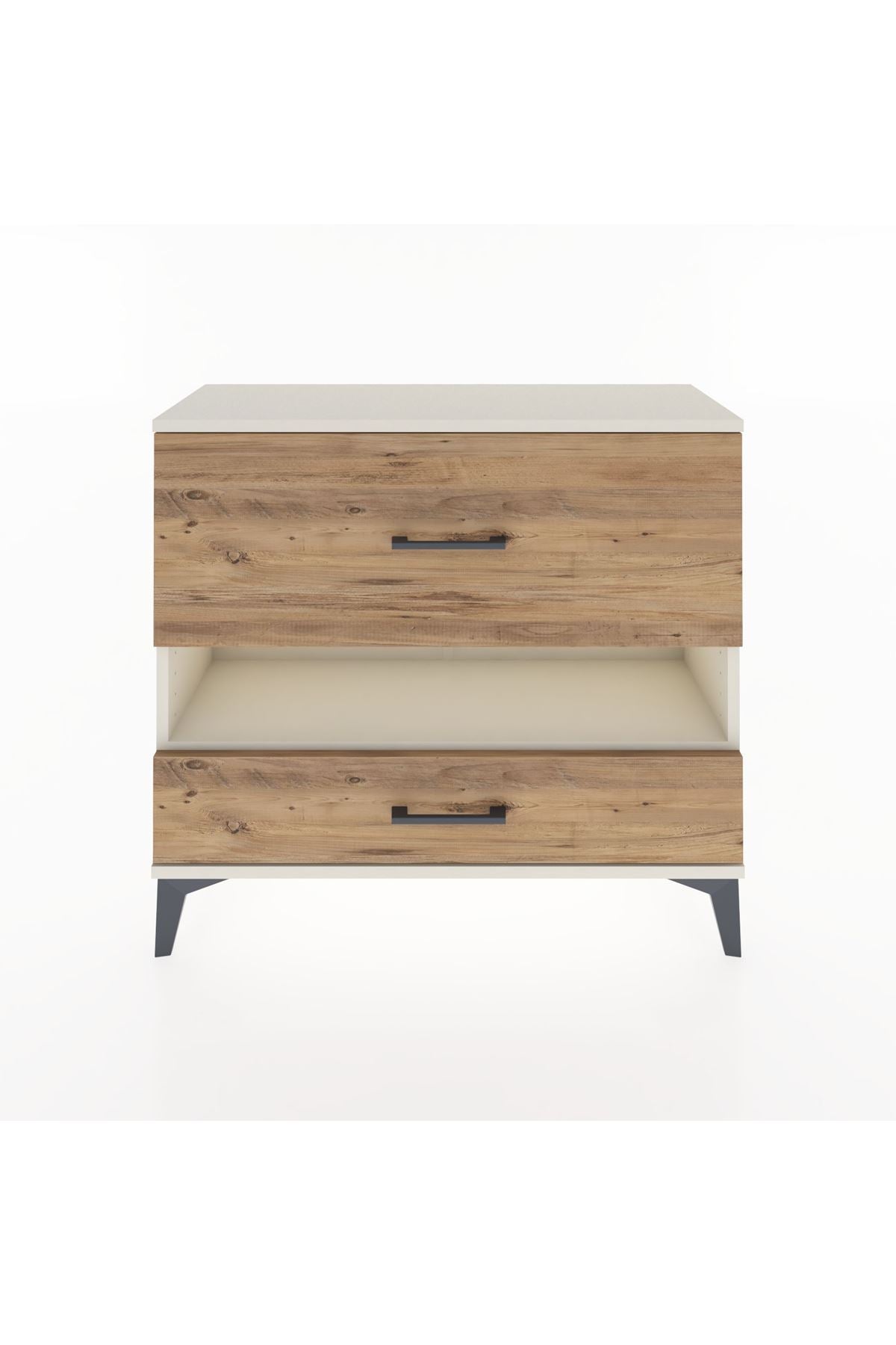 Arges Şifonyer Tek Raflı 2 Çekmeceli 88x30x80 Aytaşı-Çam