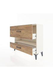 Arges Şifonyer Tek Raflı 2 Çekmeceli 88x30x80 Aytaşı-Çam