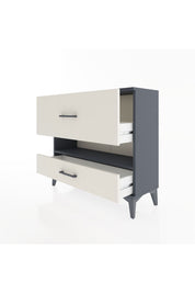 Arges Şifonyer Tek Raflı 2 Çekmeceli 88x30x80 Antrasit-Aytaşı