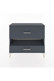 Arges Şifonyer Tek Raflı 2 Çekmeceli 88x30x80 Antrasit-Antrasit