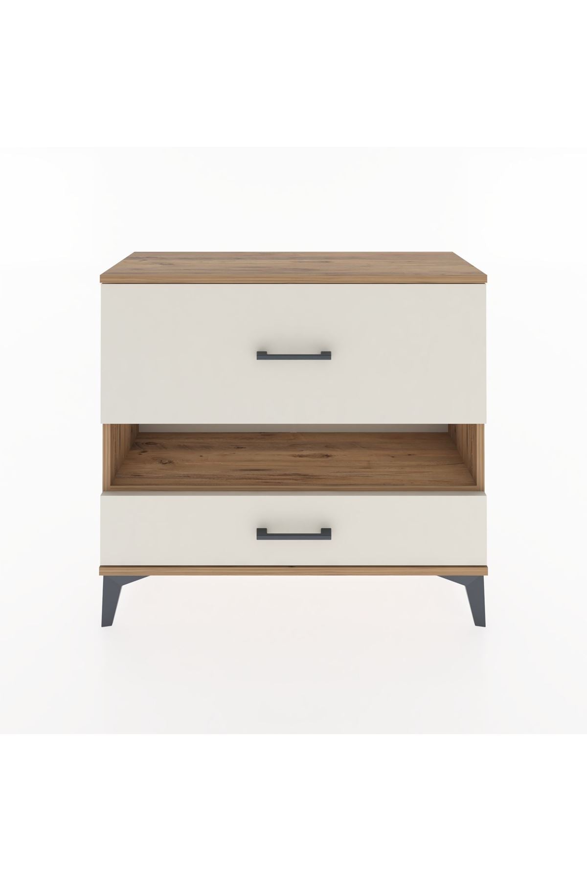 Arges Şifonyer Tek Raflı 2 Çekmeceli 88x30x80 Çam-Aytaşı