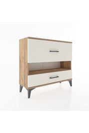 Arges Şifonyer Tek Raflı 2 Çekmeceli 88x30x80 Çam-Aytaşı
