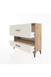 Arges Şifonyer Tek Raflı 2 Çekmeceli 88x30x80 Çam-Aytaşı