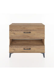 Arges Şifonyer Tek Raflı 2 Çekmeceli 88x30x80 Çam-Çam