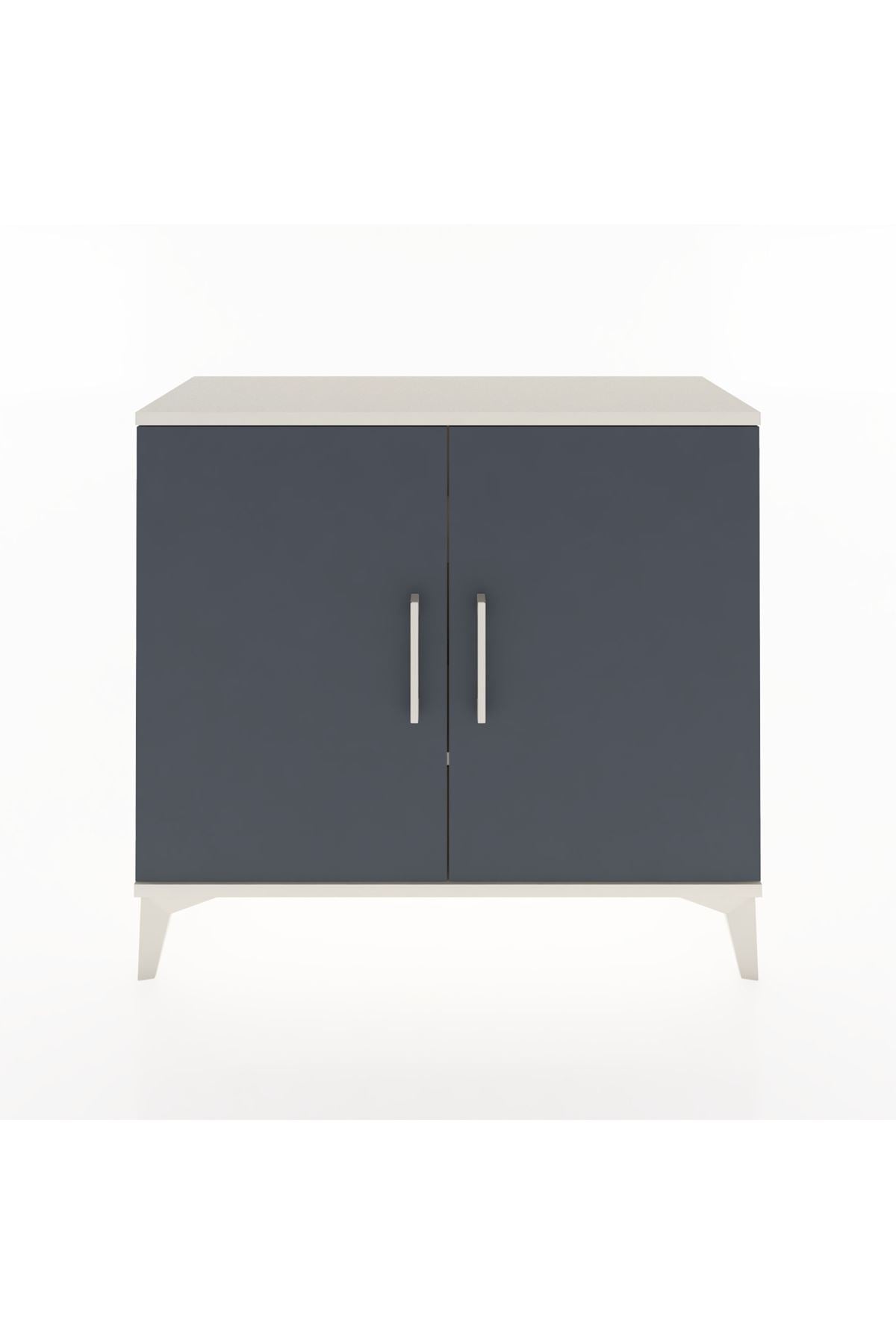 Arges Şifonyer 2 Raflı 2 Kapaklı 88x30x80 Aytaşı-Antrasit