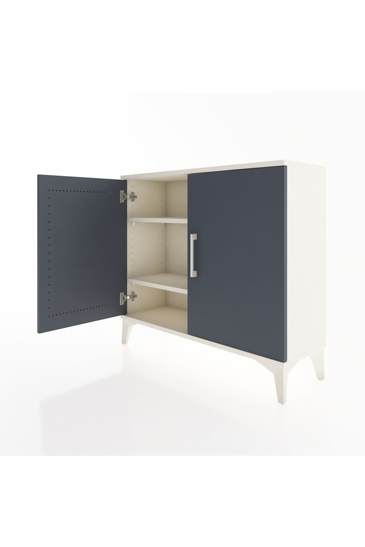 Arges Şifonyer 2 Raflı 2 Kapaklı 88x30x80 Aytaşı-Antrasit