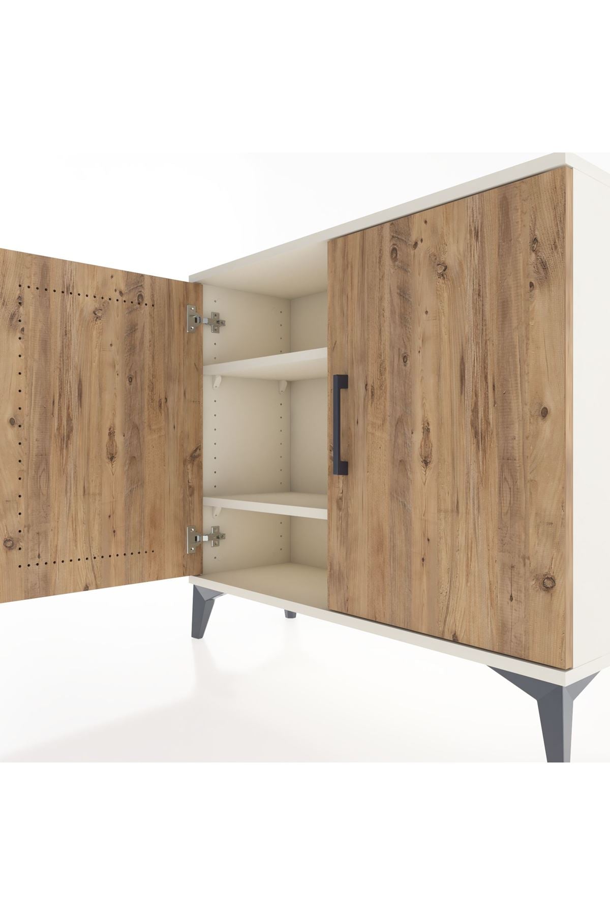 Arges Şifonyer 2 Raflı 2 Kapaklı 88x30x80 Aytaşı-Çam