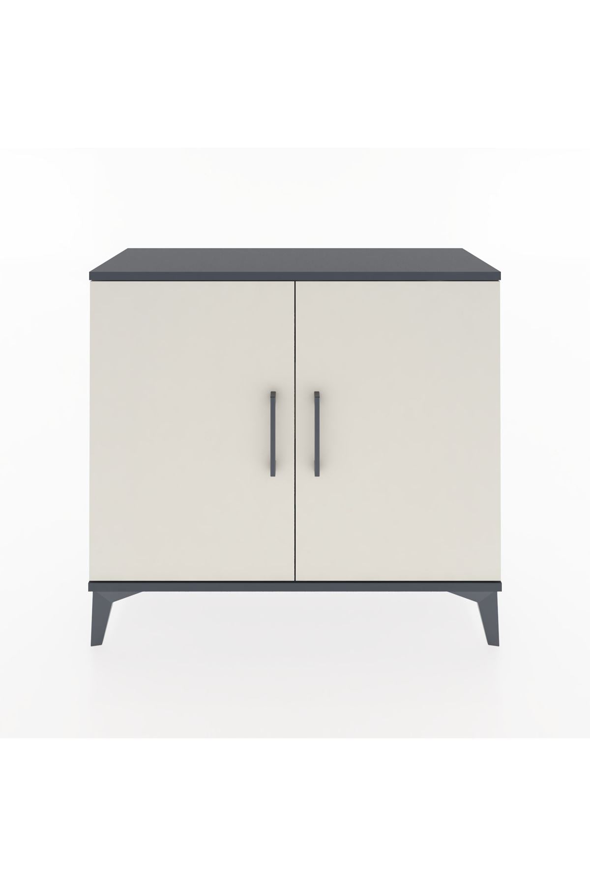 Arges Şifonyer 2 Raflı 2 Kapaklı 88x30x80 Antrasit-Aytaşı