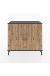 Arges Şifonyer 2 Raflı 2 Kapaklı 88x30x80 Antrasit-Çam