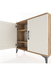 Arges Şifonyer 2 Raflı 2 Kapaklı 88x30x80 Çam-Aytaşı