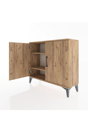 Arges Şifonyer 2 Raflı 2 Kapaklı 88x30x80 Çam-Çam