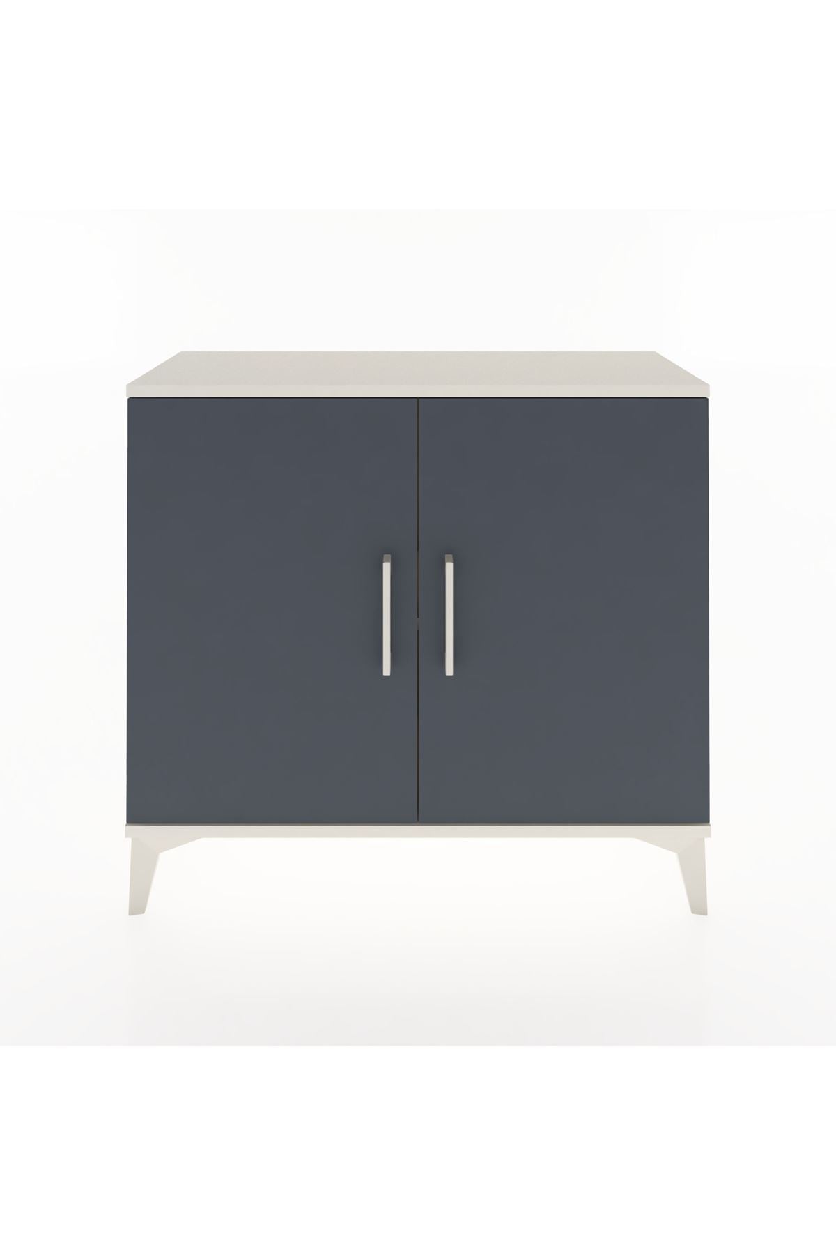 Arges Şifonyer Tek Raflı 2 Kapaklı 88x30x80 Aytaşı-Antrasit