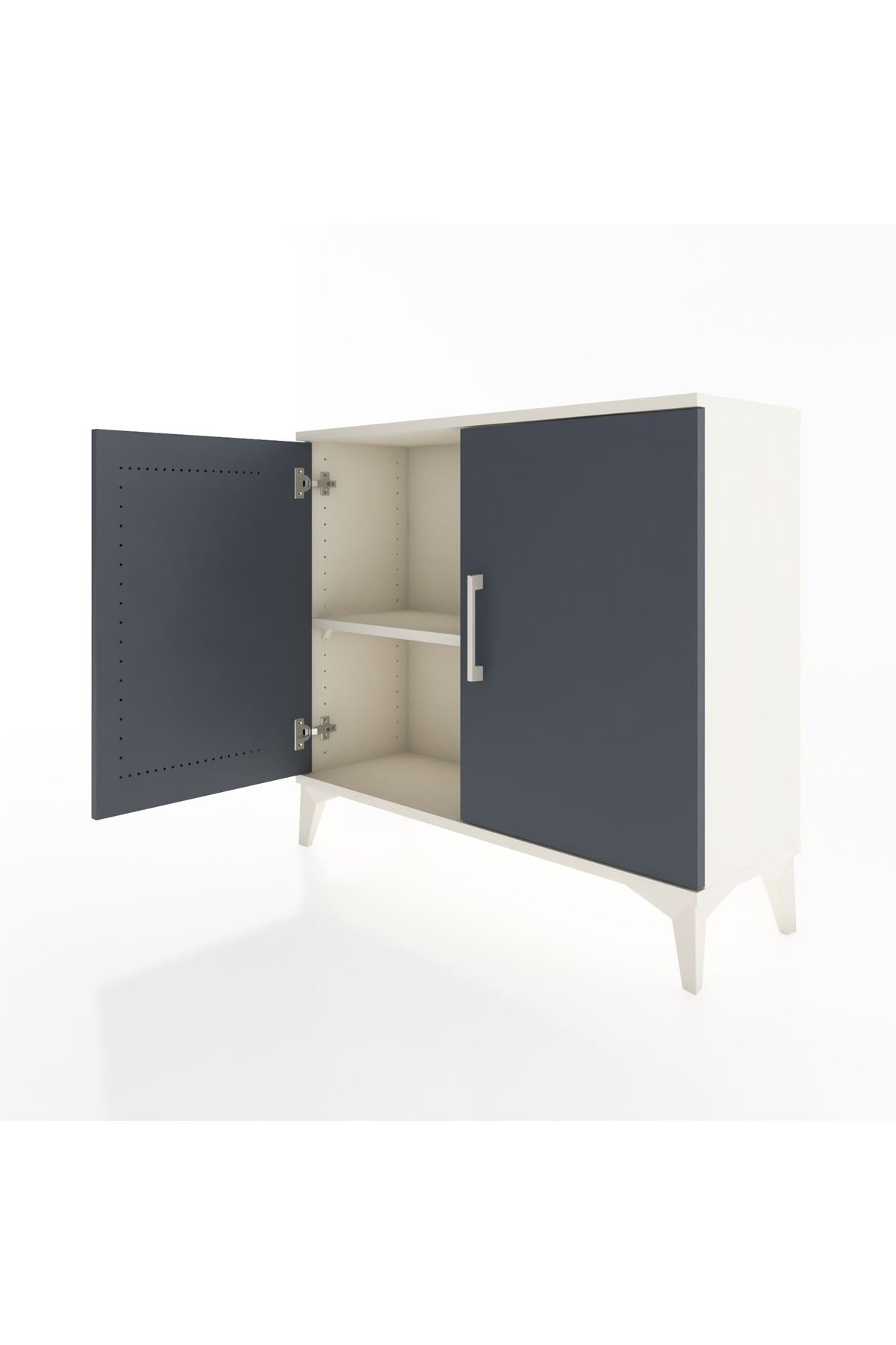 Arges Şifonyer Tek Raflı 2 Kapaklı 88x30x80 Aytaşı-Antrasit