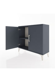 Arges Şifonyer Tek Raflı 2 Kapaklı 88x30x80 Antrasit-Antrasit