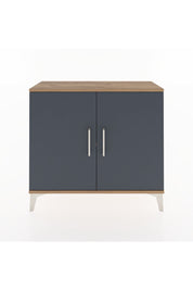 Arges Şifonyer Tek Raflı 2 Kapaklı 88x30x80 Çam-Antrasit