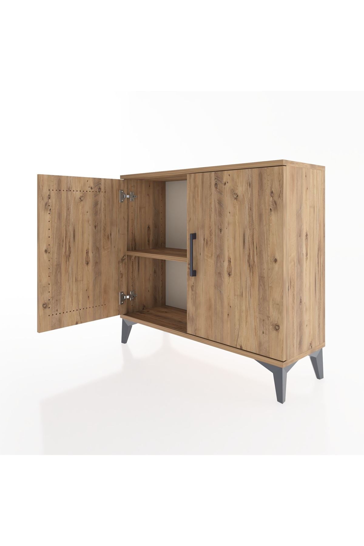 Arges Şifonyer Tek Raflı 2 Kapaklı 88x30x80 Çam-Çam