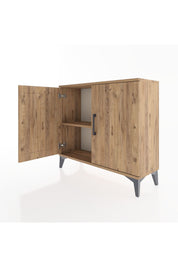 Arges Şifonyer Tek Raflı 2 Kapaklı 88x30x80 Çam-Çam