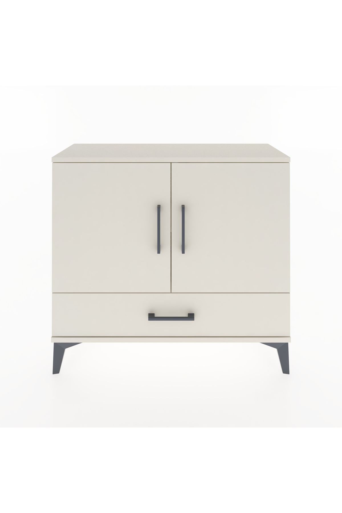 Arges Şifonyer 2 Raflı Tek Çekmeceli 2 Kapaklı 88x30x80 Aytaşı-Aytaşı