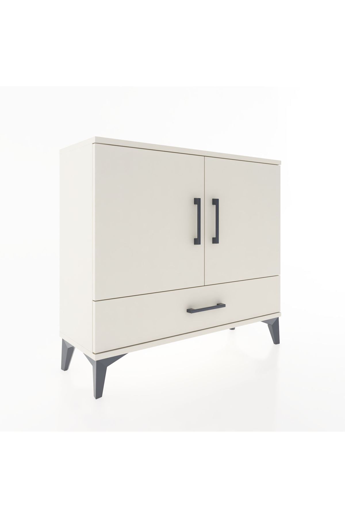 Arges Şifonyer 2 Raflı Tek Çekmeceli 2 Kapaklı 88x30x80 Aytaşı-Aytaşı