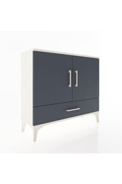 Arges Şifonyer 2 Raflı Tek Çekmeceli 2 Kapaklı 88x30x80 Aytaşı-Antrasit