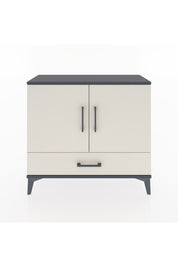 Arges Şifonyer 2 Raflı Tek Çekmeceli 2 Kapaklı 88x30x80 Antrasit-Aytaşı