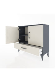 Arges Şifonyer 2 Raflı Tek Çekmeceli 2 Kapaklı 88x30x80 Antrasit-Aytaşı
