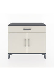 Arges Şifonyer Tek Raflı Tek Çekmeceli 2 Kapaklı 88x30x80 Antrasit-Aytaşı