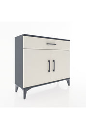 Arges Şifonyer Tek Raflı Tek Çekmeceli 2 Kapaklı 88x30x80 Antrasit-Aytaşı