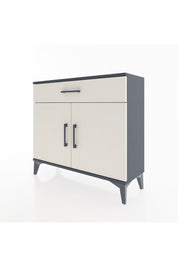 Arges Şifonyer Tek Raflı Tek Çekmeceli 2 Kapaklı 88x30x80 Antrasit-Aytaşı