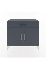 Arges Şifonyer Tek Raflı Tek Çekmeceli 2 Kapaklı 88x30x80 Antrasit-Antrasit