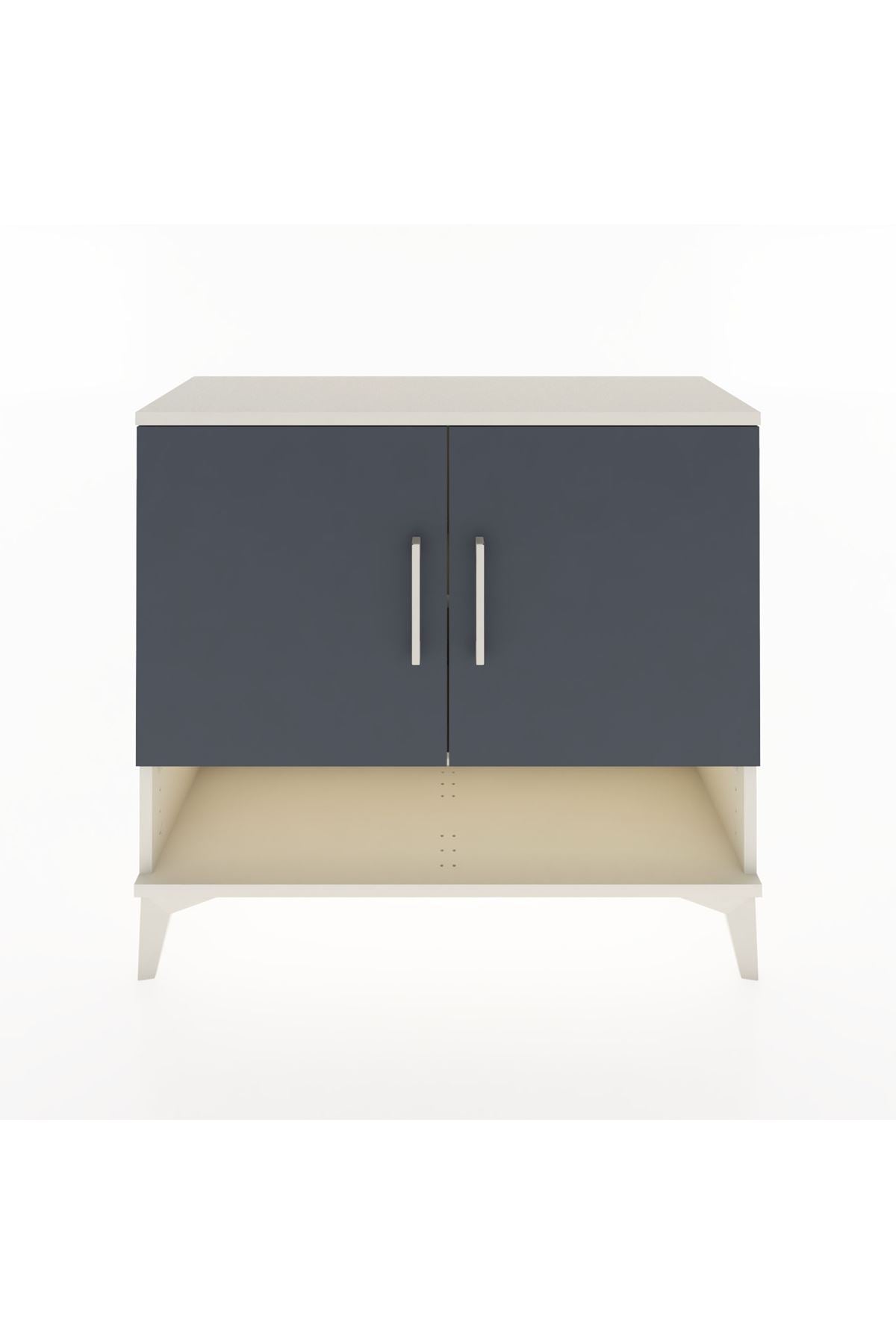 Arges Şifonyer 2 Raflı 2 Kapaklı 88x30x80 Aytaşı-Antrasit