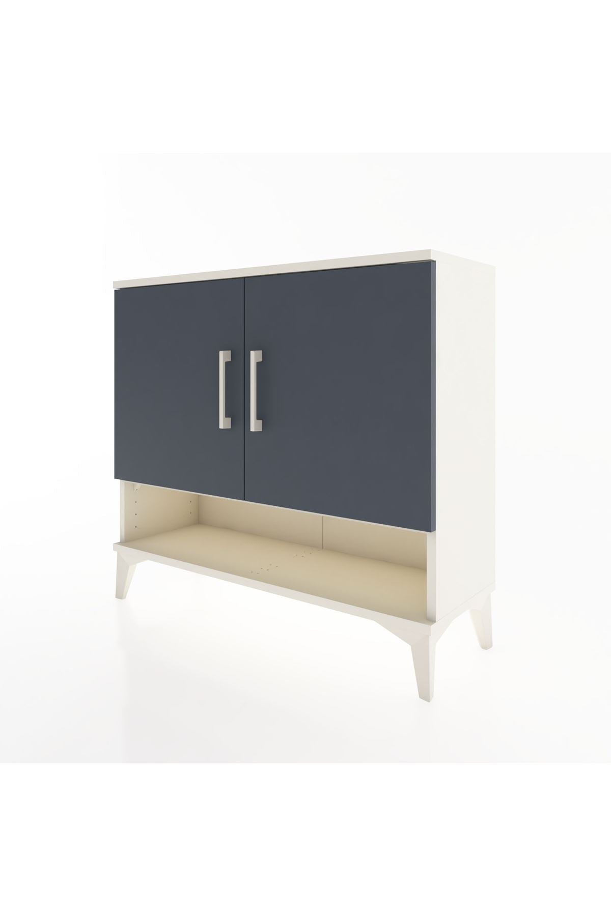 Arges Şifonyer 2 Raflı 2 Kapaklı 88x30x80 Aytaşı-Antrasit