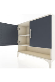 Arges Şifonyer 2 Raflı 2 Kapaklı 88x30x80 Aytaşı-Antrasit