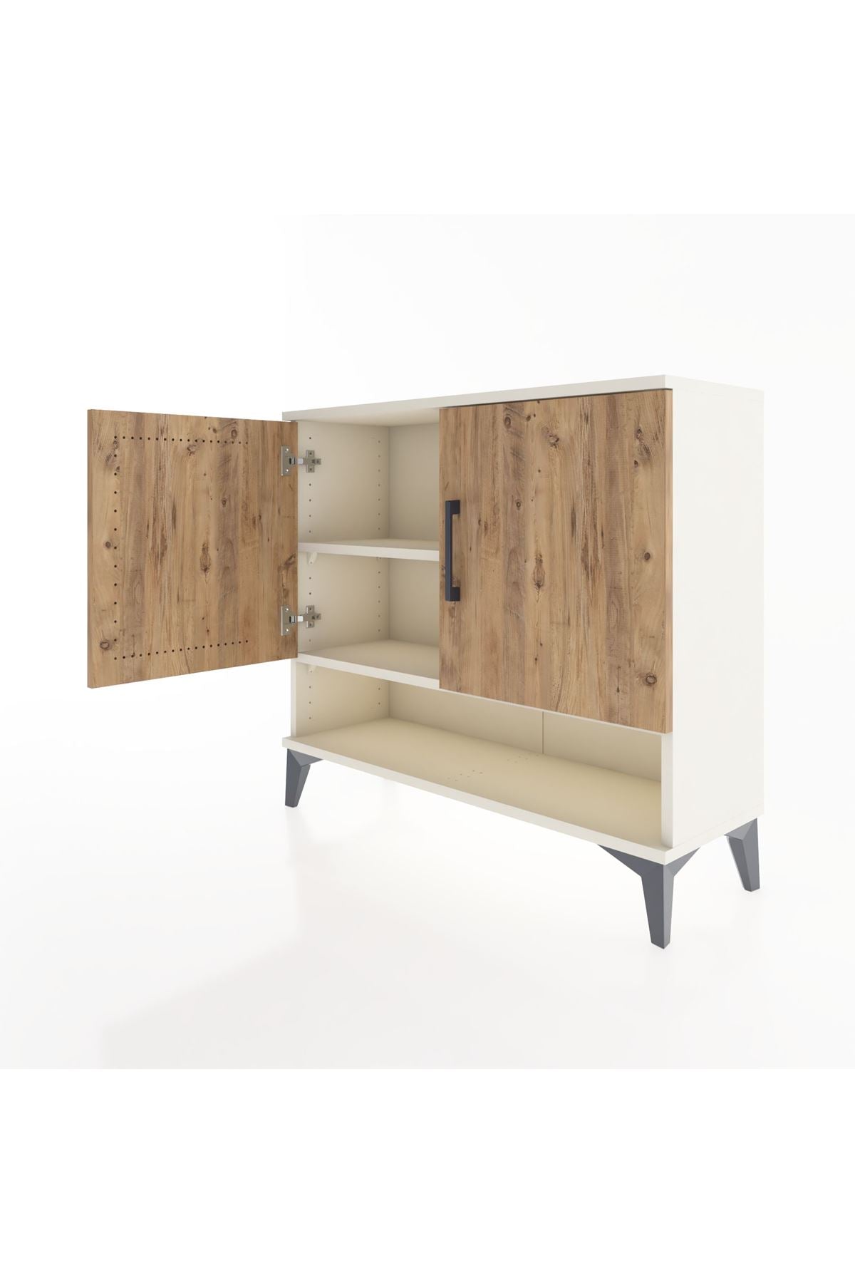 Arges Şifonyer 2 Raflı 2 Kapaklı 88x30x80 Aytaşı-Çam