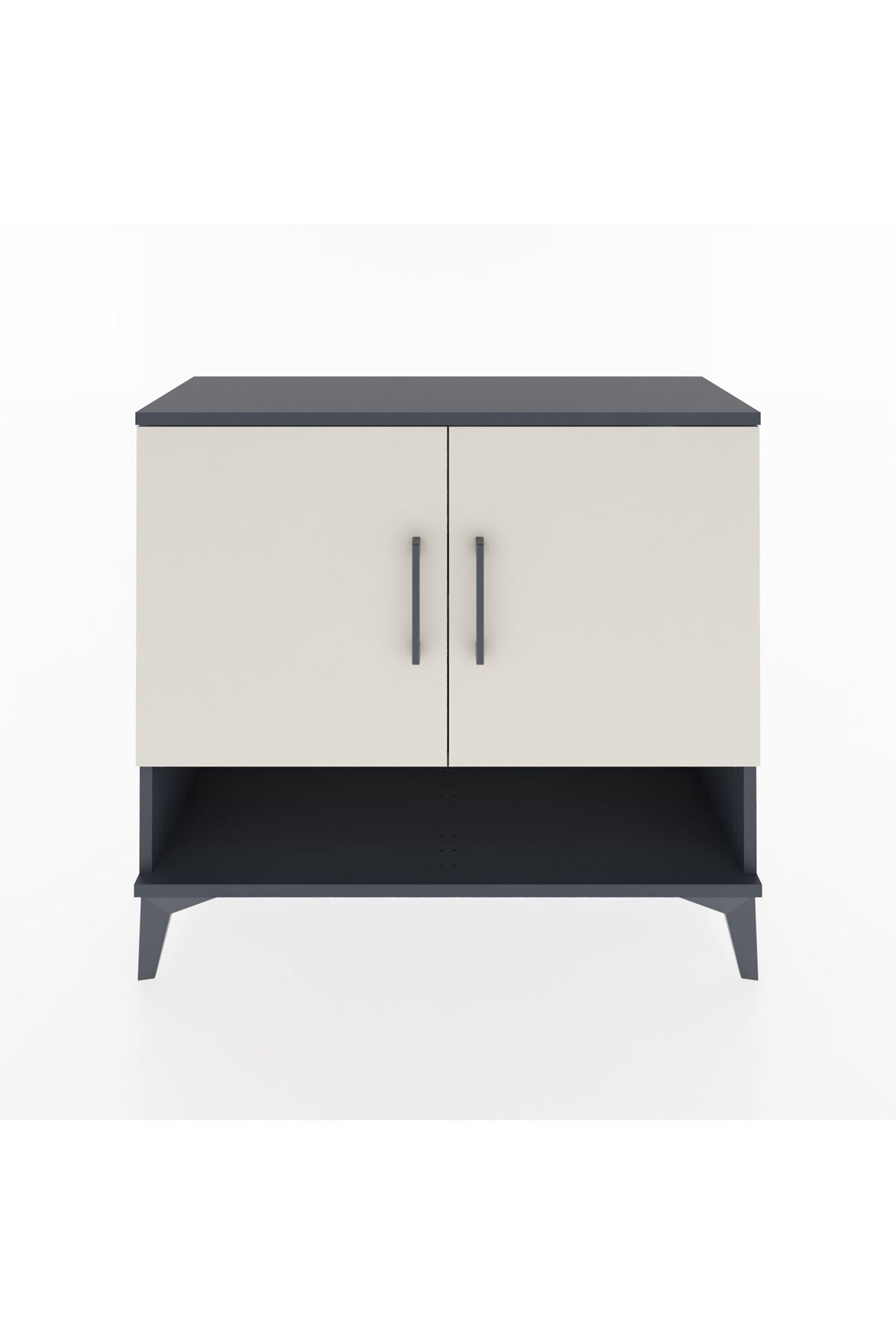 Arges Şifonyer 2 Raflı 2 Kapaklı 88x30x80 Antrasit-Aytaşı