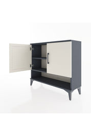 Arges Şifonyer 2 Raflı 2 Kapaklı 88x30x80 Antrasit-Aytaşı