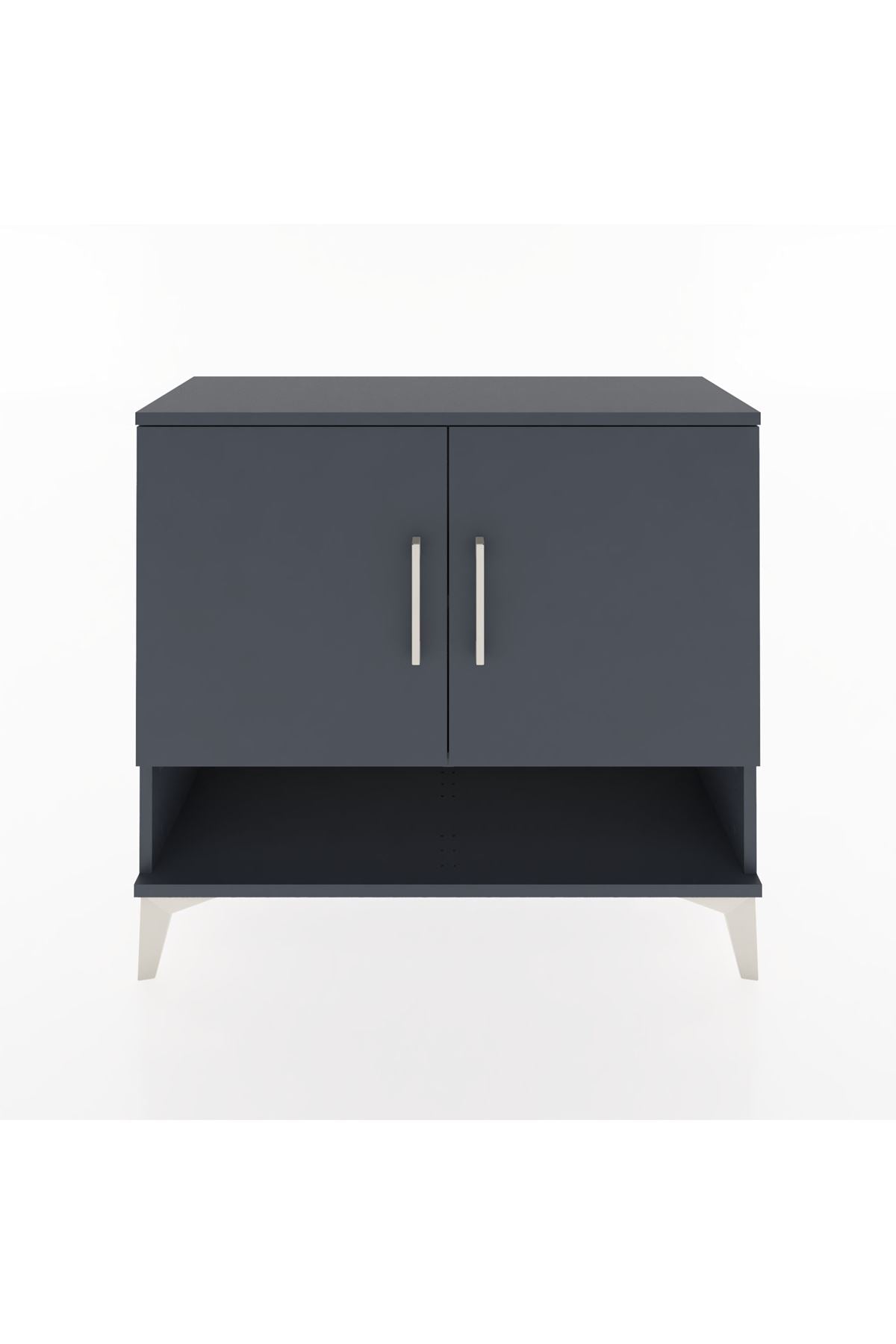 Arges Şifonyer 2 Raflı 2 Kapaklı 88x30x80 Antrasit-Antrasit