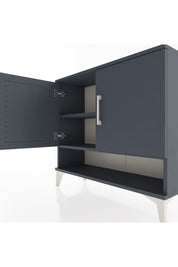Arges Şifonyer 2 Raflı 2 Kapaklı 88x30x80 Antrasit-Antrasit