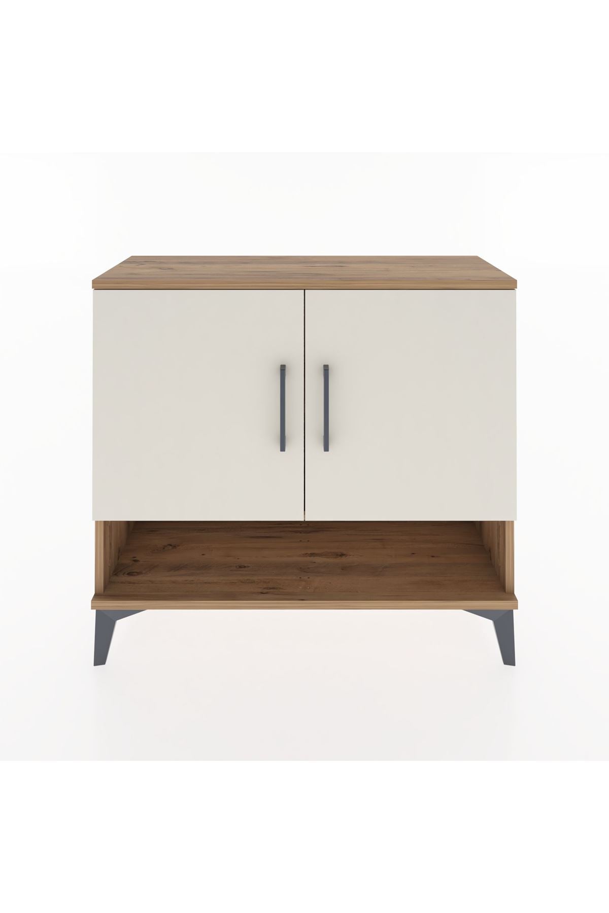 Arges Şifonyer 2 Raflı 2 Kapaklı 88x30x80 Çam-Aytaşı