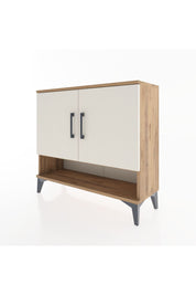 Arges Şifonyer 2 Raflı 2 Kapaklı 88x30x80 Çam-Aytaşı